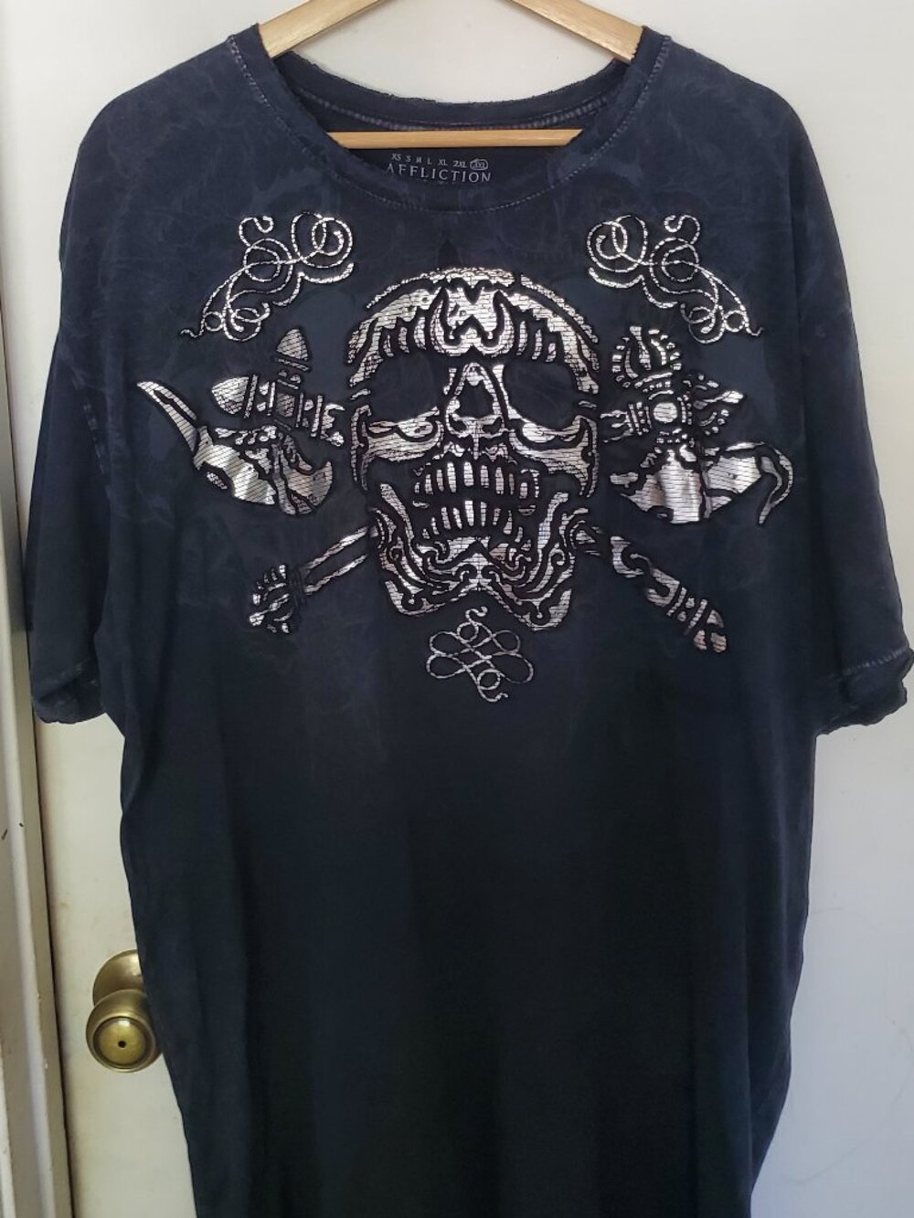 Affliction Mosher Warriors Series Vintage T-Shirt Men's Size 3XL